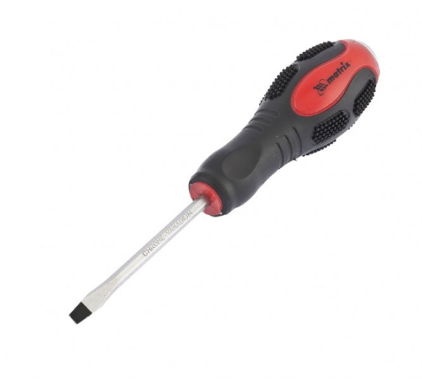 Отвертка ударная , SL5 x 75 мм, двух-компонентная рукоятка, CrV// Matrix