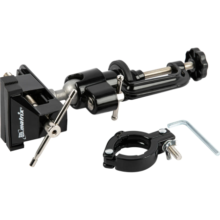 Тиски настольные, многофункциональные, смен.насадка-хомут для дрели,шарнирный мех-зм, 70 мм// MATRIX