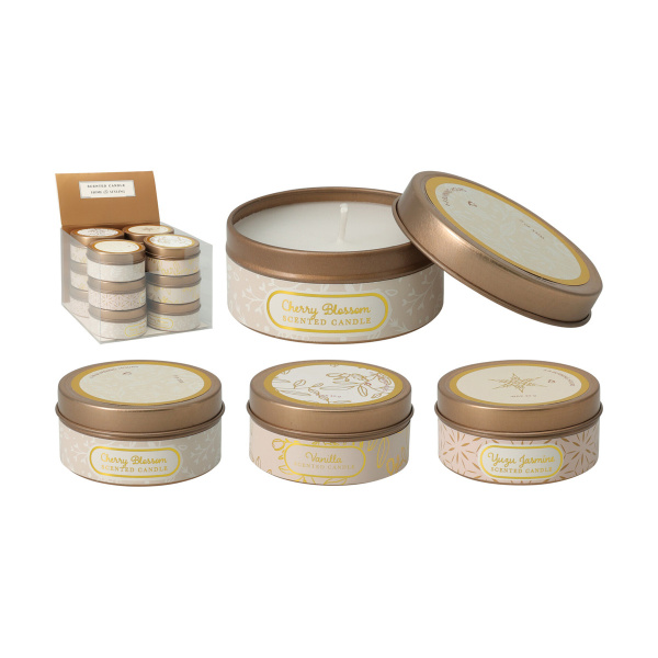 Аромасвеча в жестяной банке 6х3 см 420214200 К