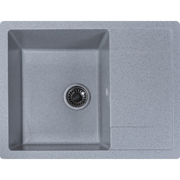 Кухонная мойка GranAlliance G-25, серый,прямоугольная:645х505х215 мм