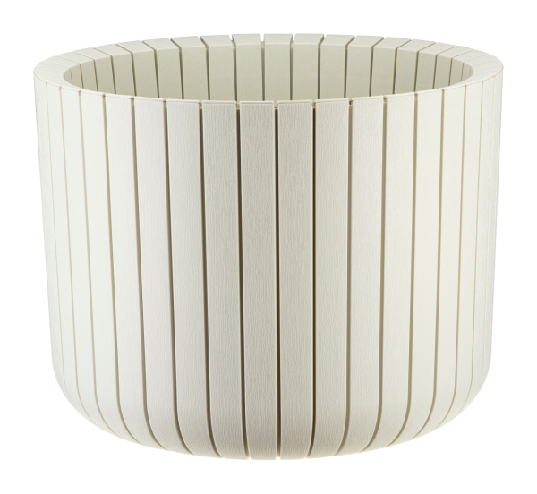 Кашпо IDEA ШАТО D380мм H300мм 29л белый ротанг