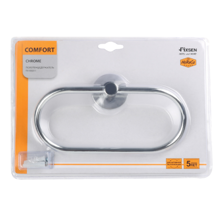 Полотенцедержатель кольцо FIXSEN "COMFORT CHROME" хром FX-85011