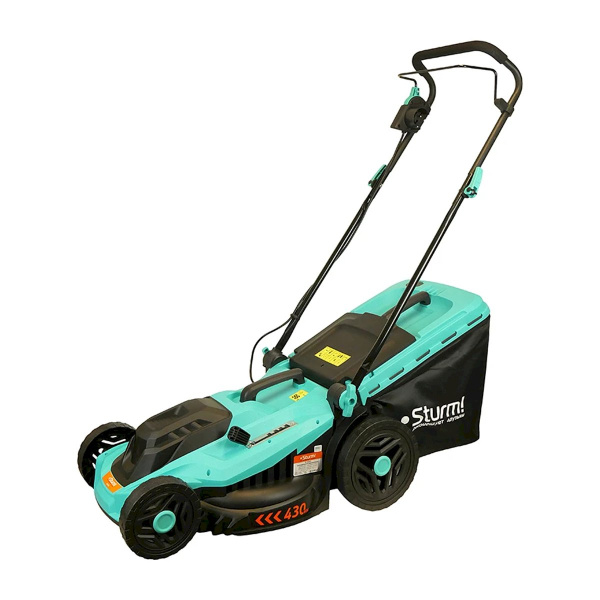 Газонокосилка электро Sturm!,2000 Вт, 43см, центр. рег-ка высоты кошения 32-77мм, 50л (EL2042)