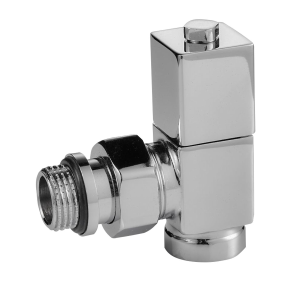 Набор дизайн-вентилей Royal Thermo CUBE, угловой (хром) 1/2" (Новый) Набор дизайн-вентилей Royal Thermo CUBE, угловой (хром) 1/2" (Новый)