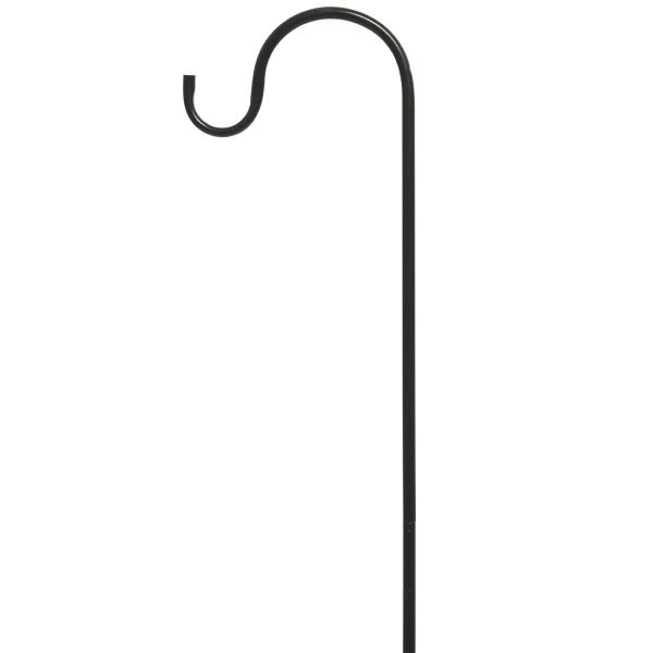 Кронштейн-колышек для подвесных фонарей и кашпо 0,8х15х97 см., цвет черный, нагрузка до 2 кг. 898264