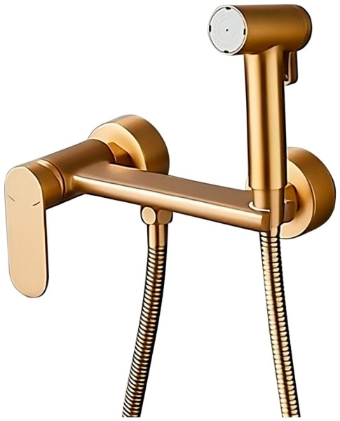 Смеситель с гигиеническим душем HAIBA HB5516-5 золото