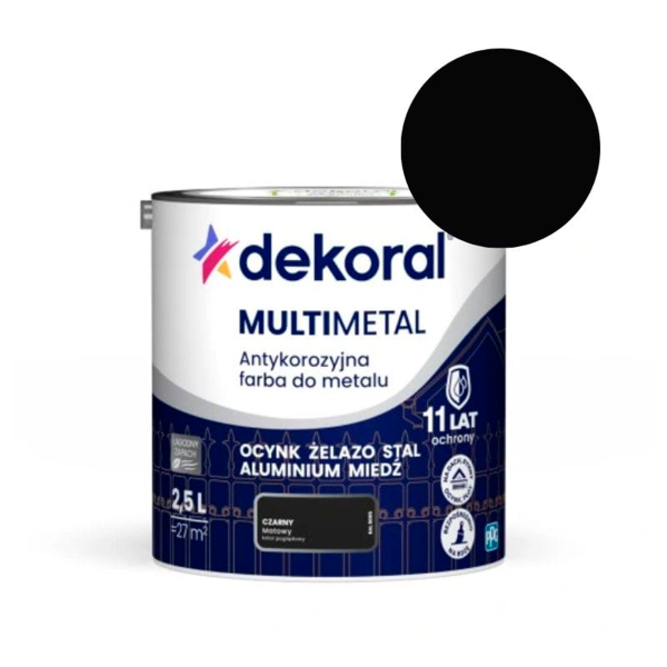 Dekoral Антикорроз. краска Multimetal черный 2,5л Dekoral Антикорроз. краска Multimetal черный 2,5л