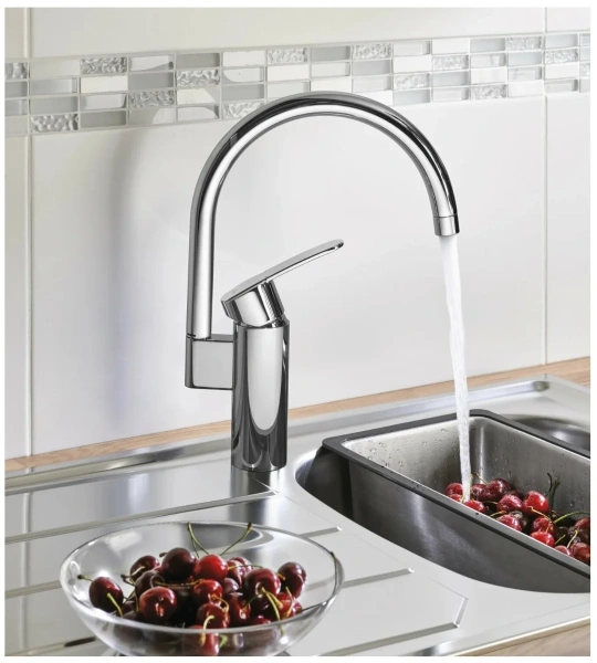 Смеситель д/к  Grohe Wave Cosmopolitan однорычажный, хром 32449001