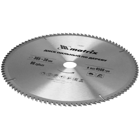 Диск пильный по дереву Matrix Professional 305 х 30мм 96 зубьев