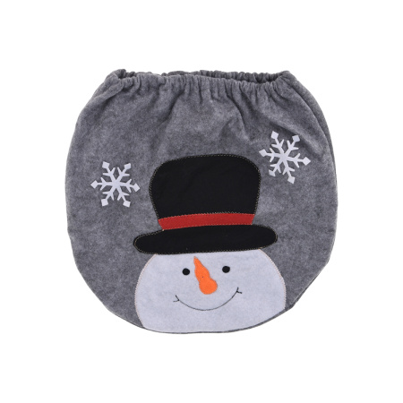 Набор Новогодний Koopman 2 шт чехол для крышки унитаза и коврик 3 вида в ассортименте AAF512070