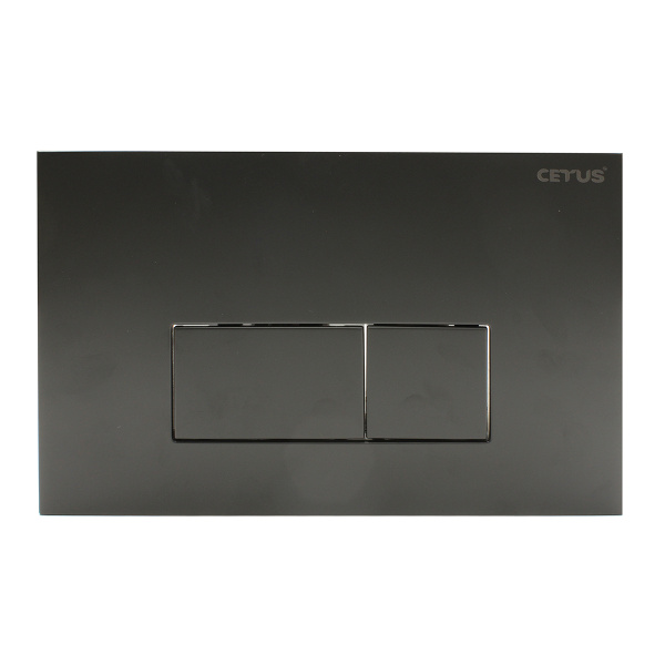 Клавиша смыва, матовый черный, 001, CETUS, V Yahey