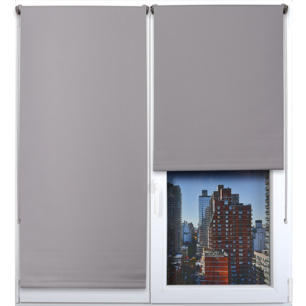 Штора рулонная Luance Блэкаут 120х250 см серый 350112025093