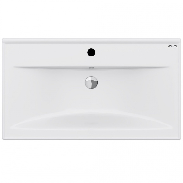 Умывальник мебельный  АМ.РМ M85AWCC0802WG X-Joy , 80 см, встроенная, цвет: белый, глянец