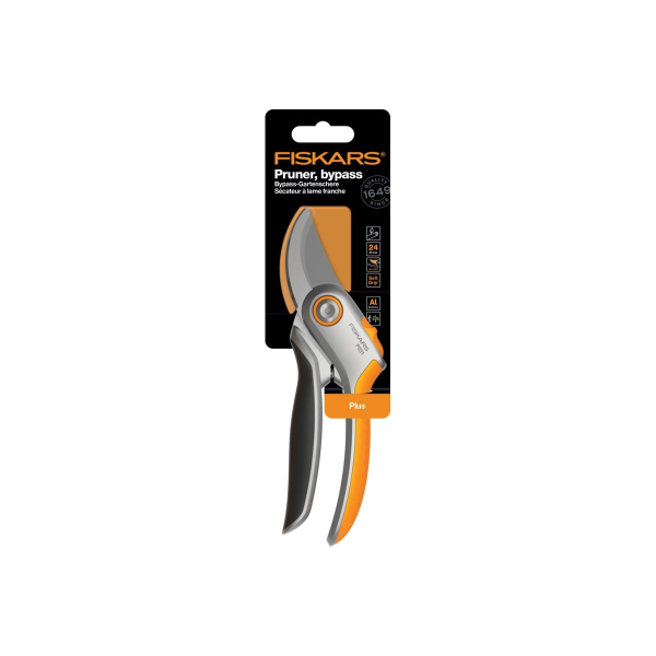 Секатор плоскостной металлический FISKARS Plus P531, арт.1057168
