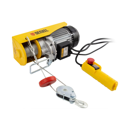 Тельфер электрический TF-500, 0,5 т, 1020 Вт, высота 12 м, 10 м/мин// Denzel