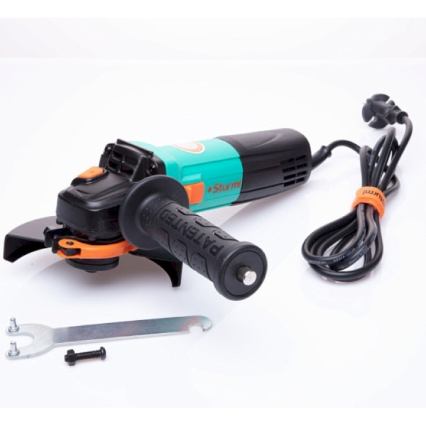 Машина углошлифовальная Sturm! AG9012TE, 125мм, 1100Вт, 4000-10000 об/мин, константная эл-ка,mod T