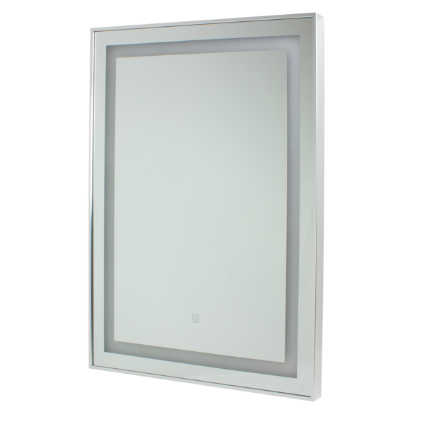 Зеркало T003-2, 80*60cm (Серебряная  рамка)