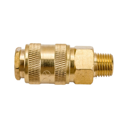 Соединение быстросъем. МАМА х нар. резьба 1/4" (латунь) ECO, арт.AB-F/MT14