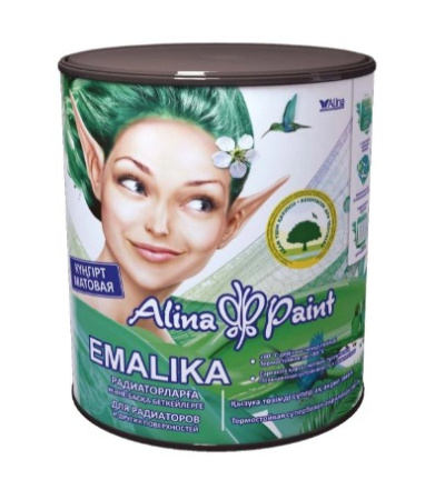Аlina Paint эмаль EMALIKA матовая 1кг бел