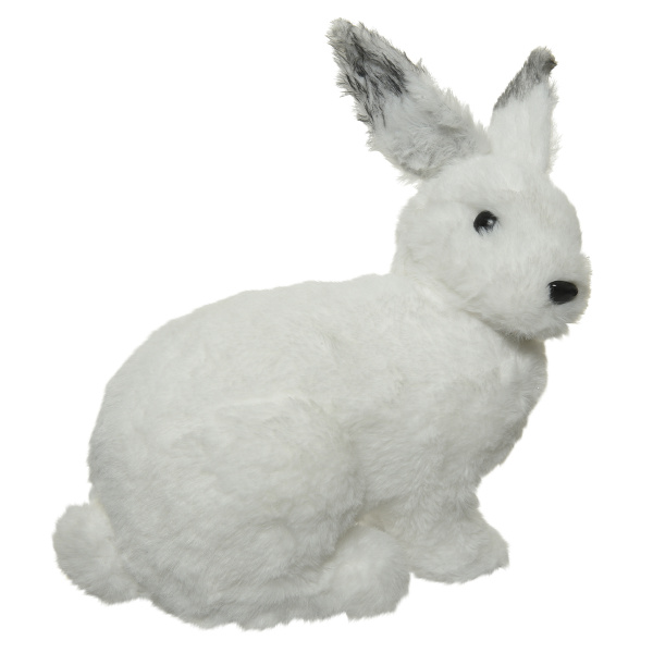 Фигурка новогодняя Кролик белый 17х28х29 см 457748 Kmg
