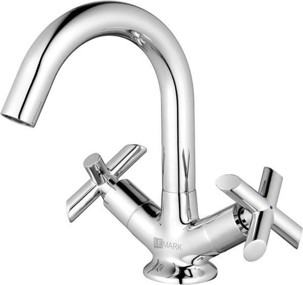 Смеситель д/р Lemark LM7507C "Практика"  с поворотным изливом, хром (к/к 8) Смеситель д/р Lemark LM7507C "Практика"  с поворотным изливом, хром (к/к 8)