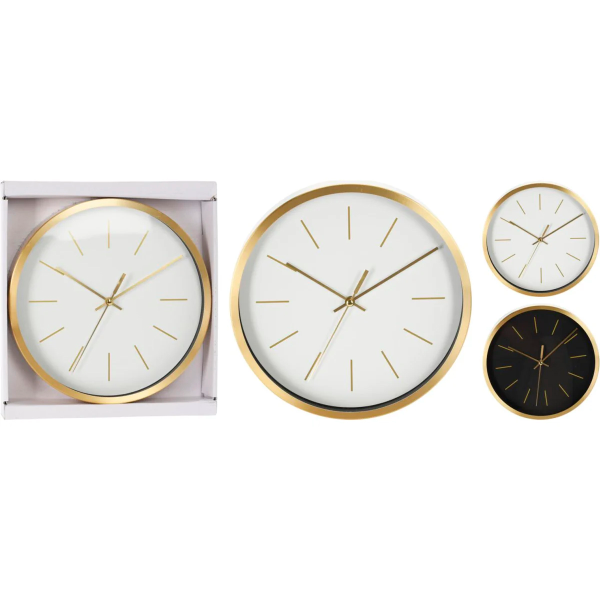 Часы настенные 25 см 2 цвета в ассортименте 837362230 К