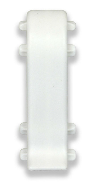 Соединитель для плинтуса Е67 мм"Идеал Элит" 001 / Белый