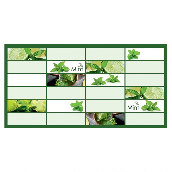 Панель ПВХ 0,4 плитка "Мята" 4627198193954