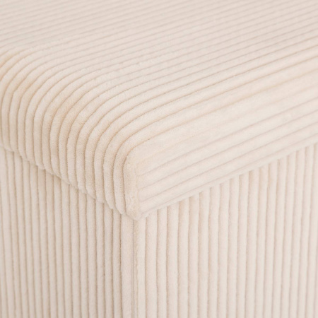 Пуф складной Atmosphera Arum Ribbed Double 76х38 см слоновая кость 207382A
