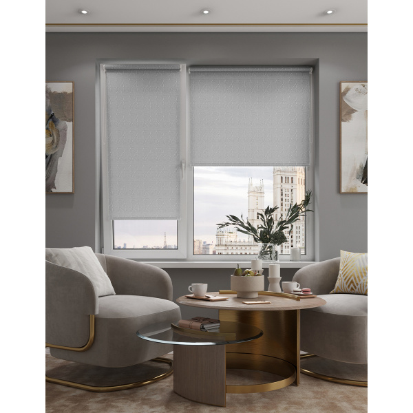 Штора рулонная Toscana Жаккард 73*170 см Туманный Альбион с/з 80%