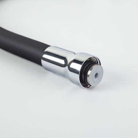 Излив для кухни, силикон, 500 мм, гибкий, черный, IDDIS, 995FB50B5SM