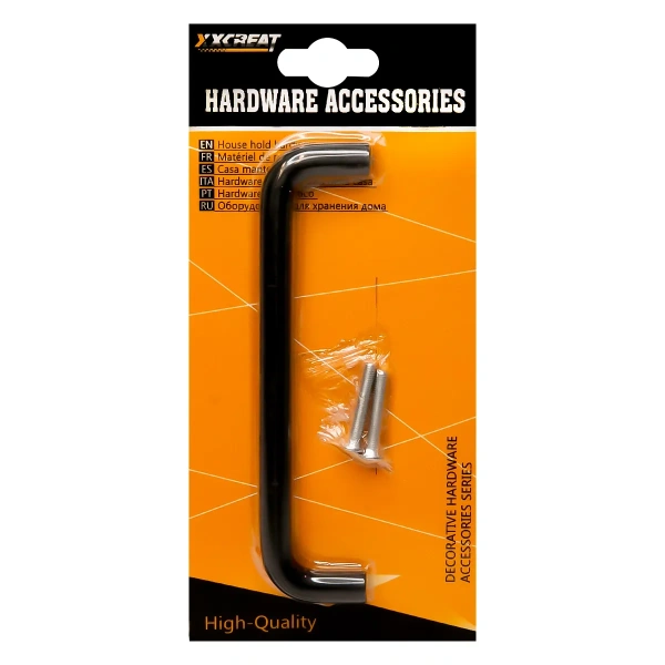 Ручка мебельная 1 шт черный П-образня Ручка мебельная 1 шт черный П-образня