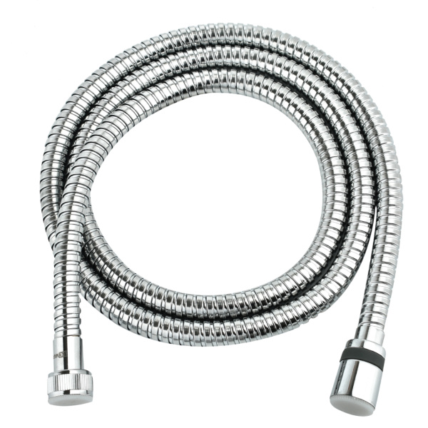 Шланг душевой двухзагибный растяжной LЕ8034S  от 1,5 до 2 м, TURN-FREE, сталь хромированная, блистер