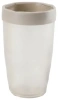 Стакан для ванной комнаты J&S Home Basic прозрачный, бежевый 7006B-B