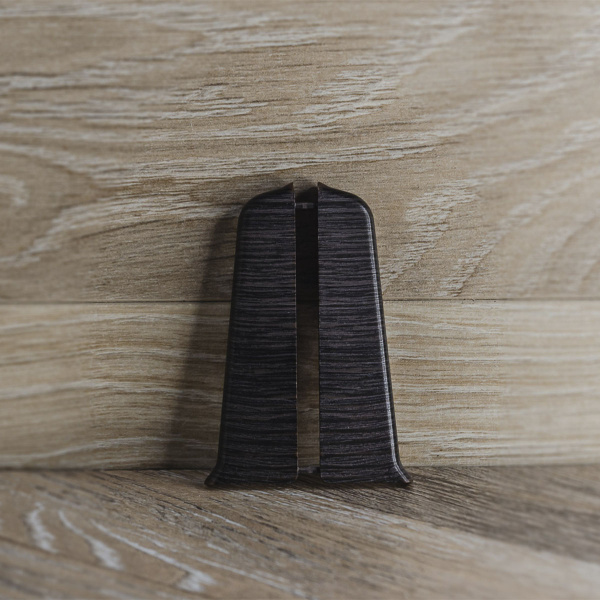 Торцевые для плинтуса 70мм "Деконика", 303 Венге темный