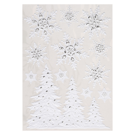 Наклейки на окна Atmosphera Снежинка 29х41 см 4 вида в ассортименте 122127