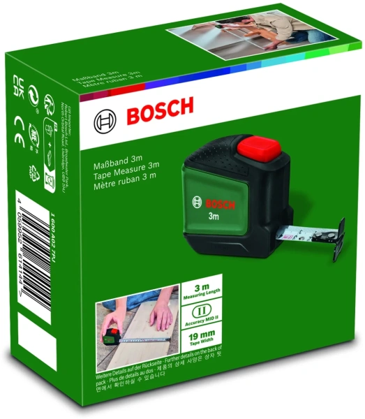 Рулетка измерительная 3 м BOSCH 1600A027PJ