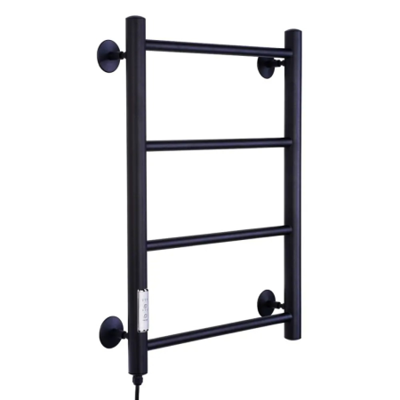 Полотенцесушитель Олимп электр. "Лесенка Прямая СТ4" чёрн.муар 400*600 прав. Арт.Elpst4-4060-black-m