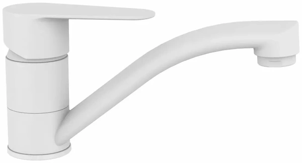 Смеситель д/к белый VODA Snow white SW15TW