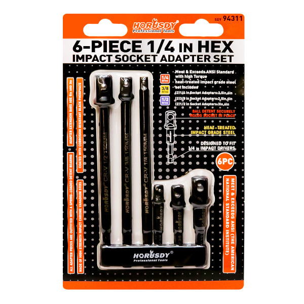 Набор удлинителей квадрат  SDY-94311 6PC