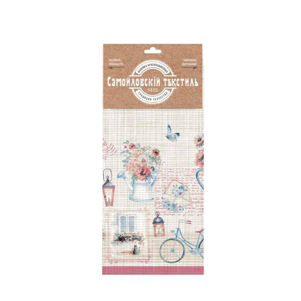 Набор кухонных полотенец Самойловский Текстиль История открыток 40х70 см 2шт.