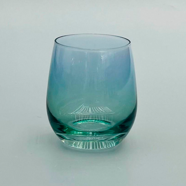 Набор стаканов для напитков DH 345 мл 6 шт низкие прозрачный синий CB08-11