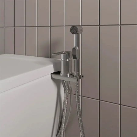 Смеситель Milardo Tidy,001SB00M08 с гигиеническим душем с установкой на унитаз, глянцевый хром