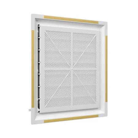 Решетка вентиляционная AIRVENT 442х402 регулируемая жалюзи пластик ERA