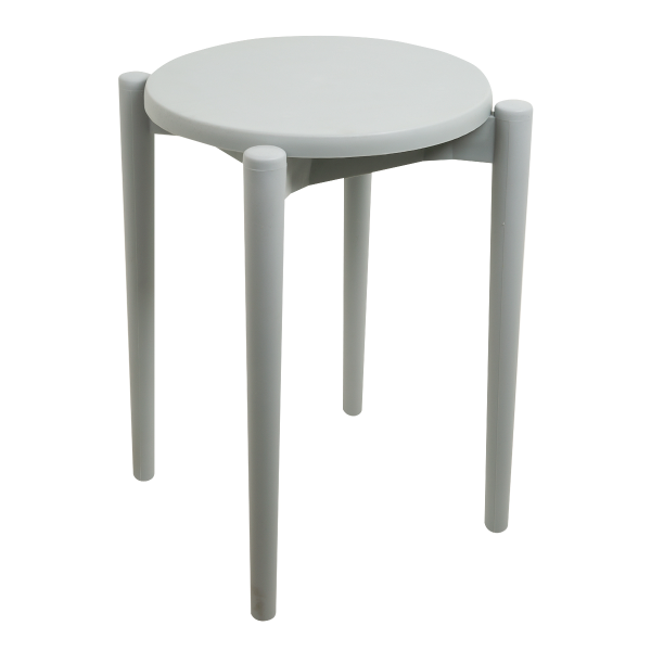 Табурет LILI серый пластик PRC