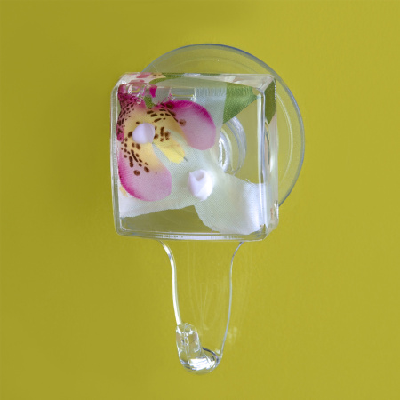 Крючок White orchid 4х2,5х7,5 см белый/розовый