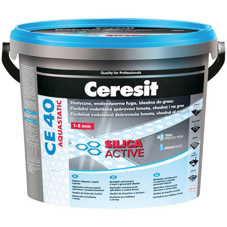Ceresit затирка CE40 SilicaActive - Серебристо-серый (Silver), 2 кг (04)