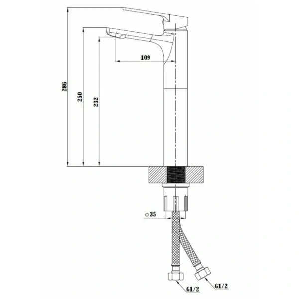 Смеситель д/р черный ESKO Lagos Black LG26B Смеситель д/р черный ESKO Lagos Black LG26B