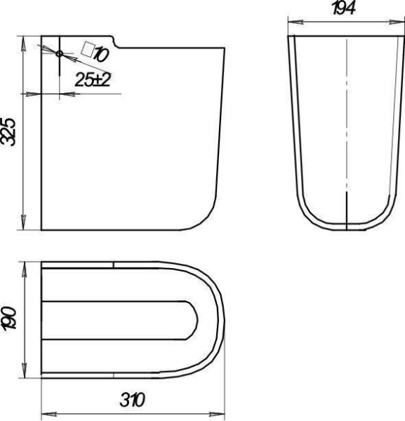 Полупьедестал Sanita Best белый (Самара)