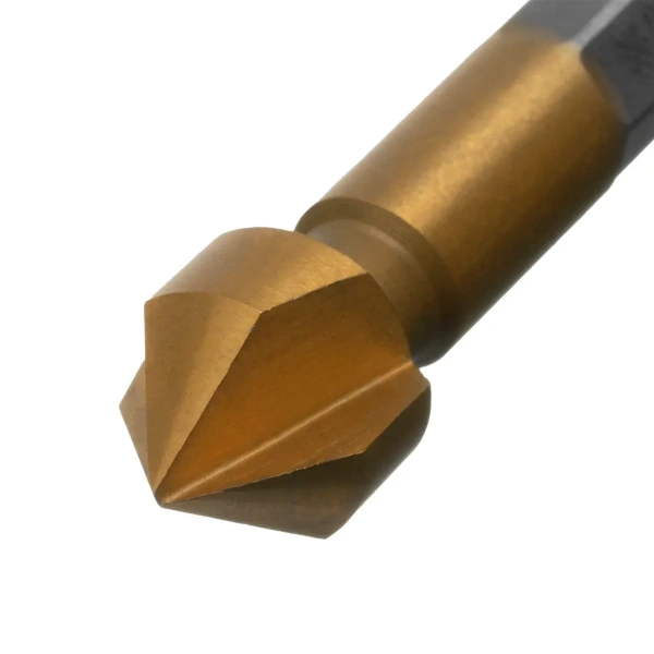 Зенковка конусная под М5, HSS, по металлу, 6-гранный хвостовик// Denzel